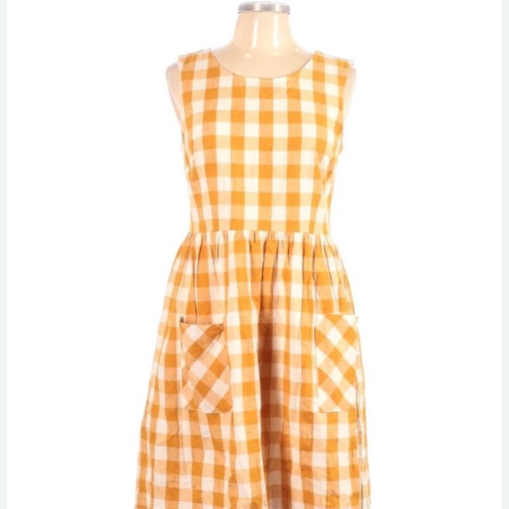 Princess Highway Kids Dress - Orange Gingham